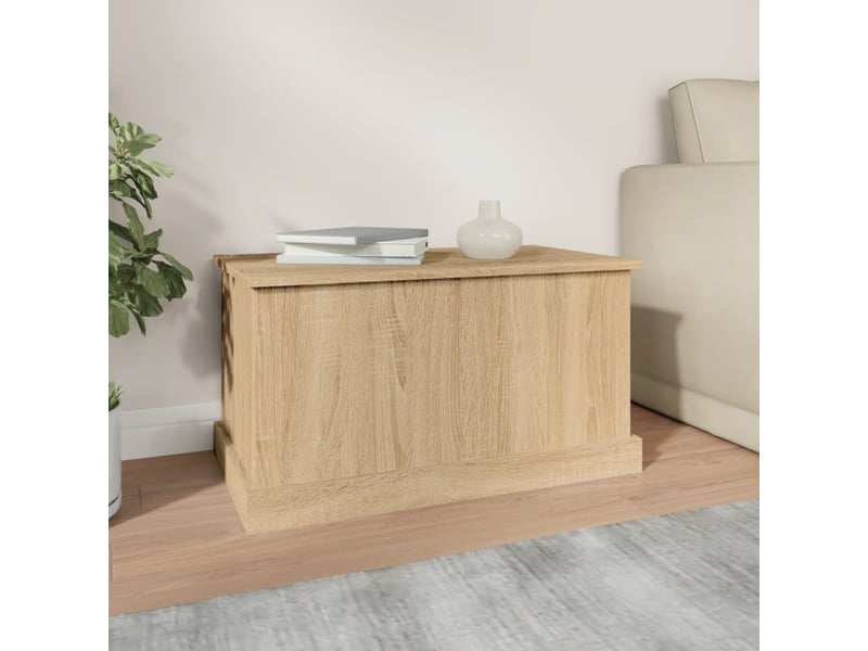 Coffre de rangement, boîte de rangement chêne sonoma 70x40x38 cm bois d'ingénierie - Conforama C
