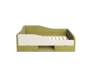 Lit avec rangement 90x190 cm SOGEU   coloris bicolore