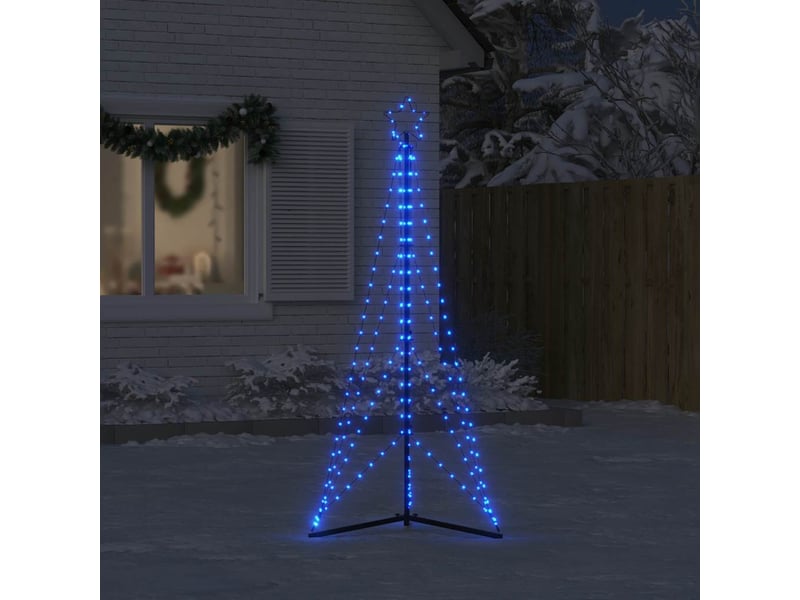  Sapin de noël - arbre de noël à led 363 led bleu 182 cm  - Conforama C