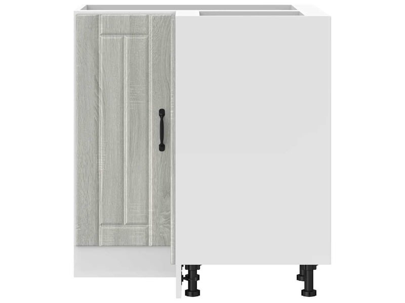 Armoire d'angle de cuisine lucca sonoma gris bois d'ingénierie - Conforama E