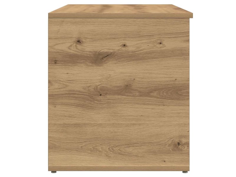  Coffre de rangement, boîte de rangement chêne artisanal 84x42x46 cm bois ingénierie  - Conforama E