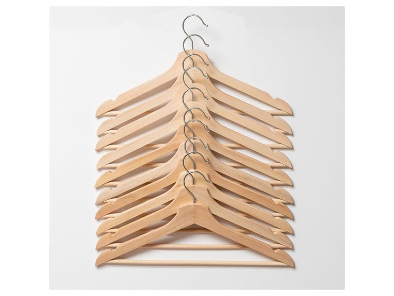  Cintres en bois pour armoire woody, lot de 30  - Conforama B