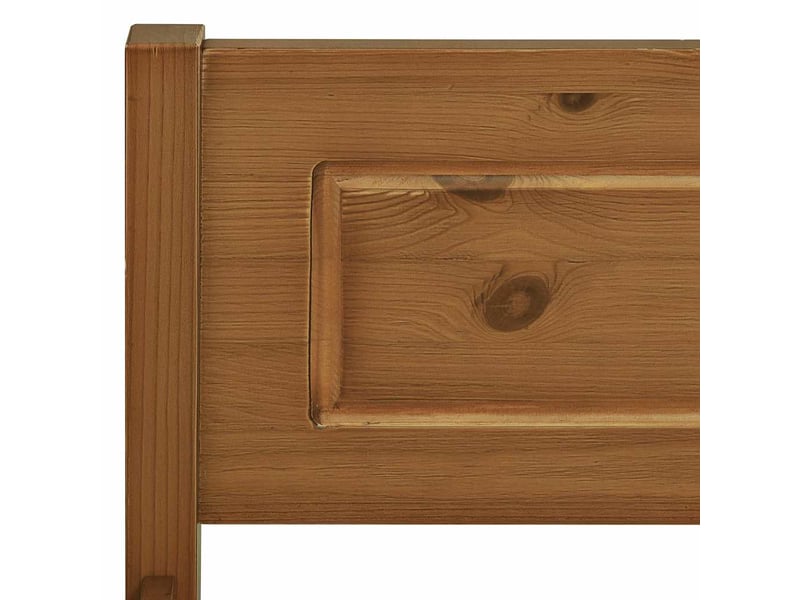  Lit double- lit adulte -  cadre de lit sans matelas pin massif marron miel 200x200 cm  - Conforama D