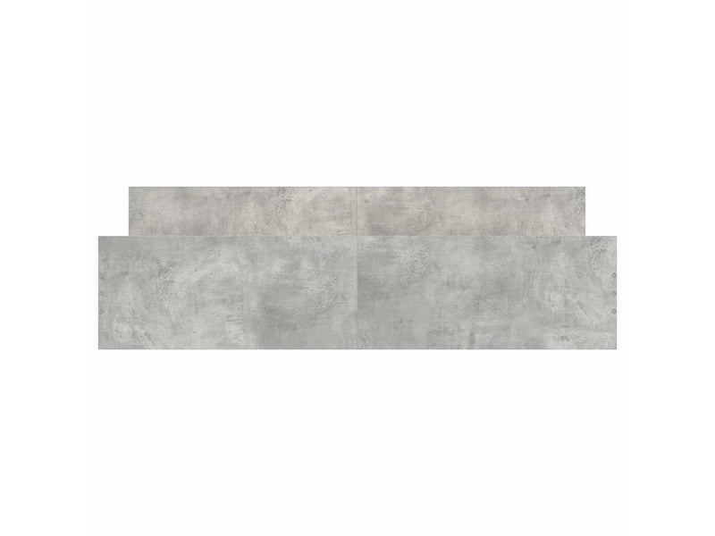  Lit double- lit adulte -  cadre de lit sans matelas gris béton 180x200 cm  - Conforama D