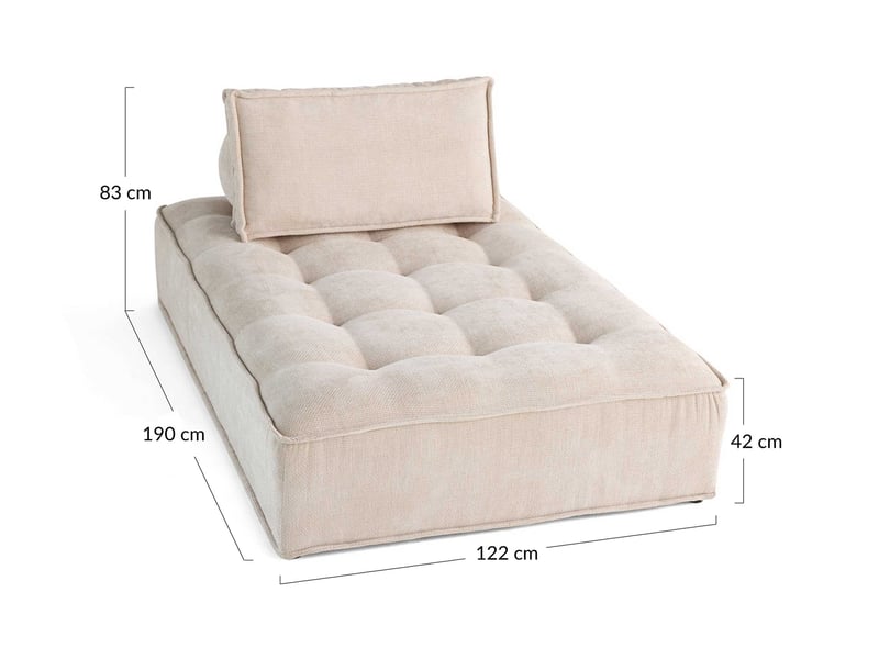 Marisol - module d'assise méridienne - velours texturé - lisa design - jaune MARISOL - Conforama C