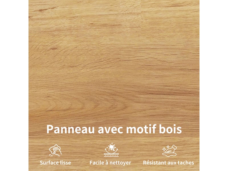  Tabourets de bar lot de 2 avec repose-pieds - lpospi - assise mdf, pieds réglables, métal blanc - 30 × 30 × 63 cm  - Conforama E