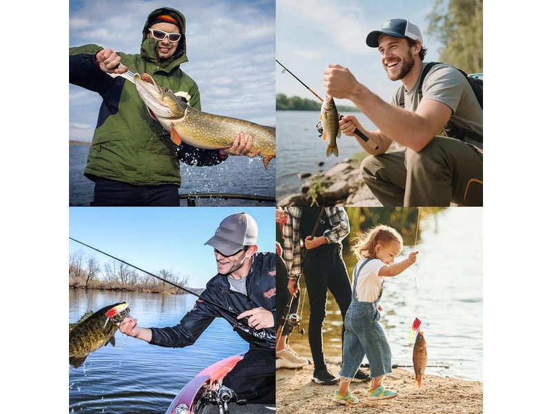  Calendrier de l’avent pêche 2026, 24 jours d’accessoires de pêche avec support de canne, cadeau de noël pour homme  - Conforama D