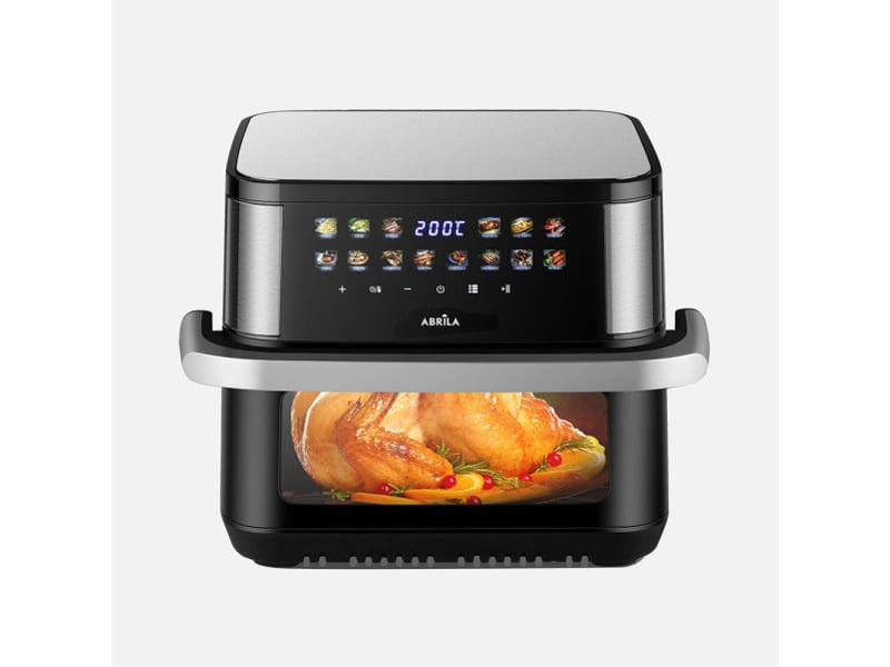  Friteuse à air fabrilamp lanus 10 l 2000 w double résistance fenêtre écran tactile noire et inox 275718209 - Conforama A
