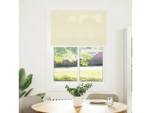 Store plissé, store de fenêtre crème 85x150 cm largeur du tissu 84,4 cm polyester cf46860