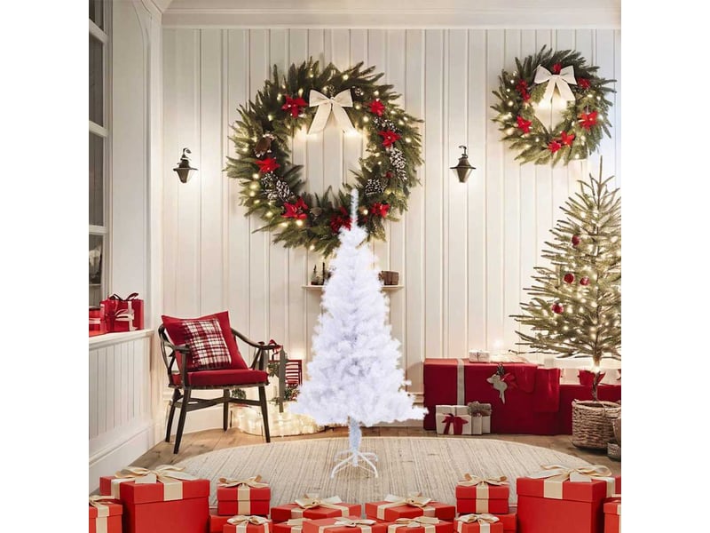 Sapin de noël, arbre de noël artificiel avec support 120 cm 230 branches  - Conforama A