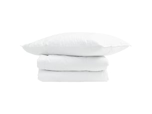 Duvet d'été simple avec oreiller 2 pièces - couette blanc plume de canard