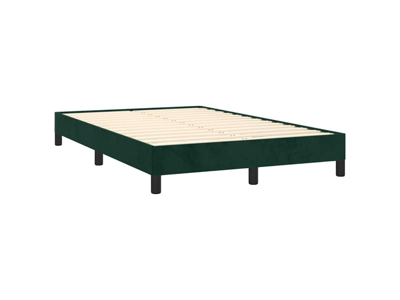  Lit double- lit adulte -  cadre de lit sans matelas vert foncé 120x190 cm velours  - Conforama B