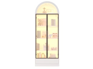Vitrine coloris blanc PEXCHO - 70 cmx190 cm