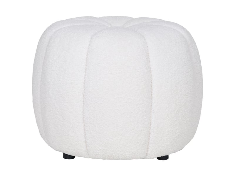 Loom-pouf écru ø48 cm  - Conforama D
