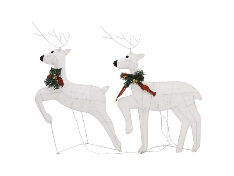  Rennes de noël 6 pcs blanc 120 led  - Conforama E