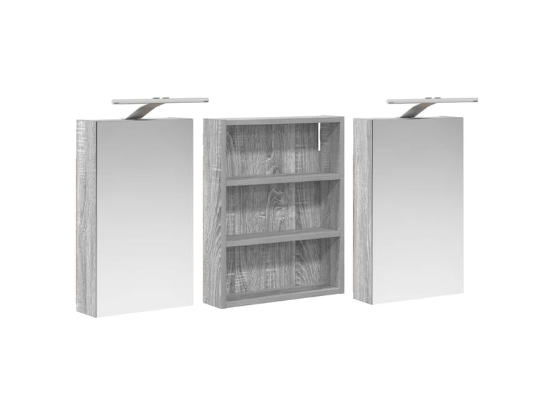 Ensemble de meubles de salle de bain 3 pcs 100x10.5x50 cm shl4185 - Conforama E