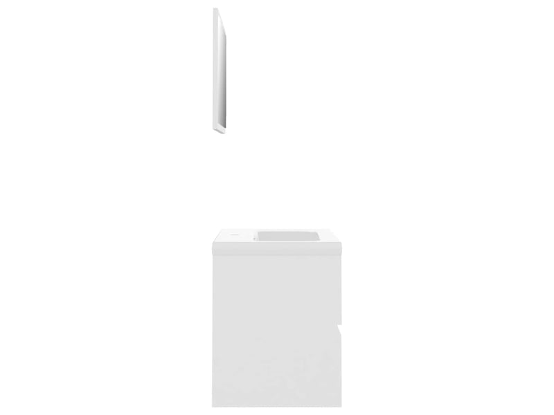 Ensemble de meubles de salle de bain blanc bois d'ingénierie cf63900 - Conforama E