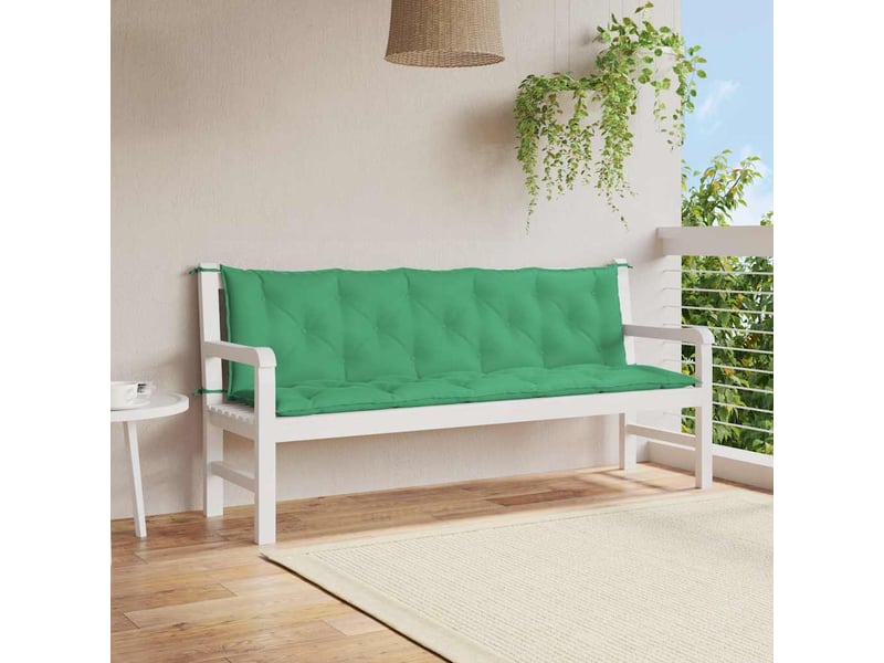  Coussin de banc de jardin, coussin d'assise vert 180x(50+50)x7 cm tissu oxford cf52856  - Conforama B
