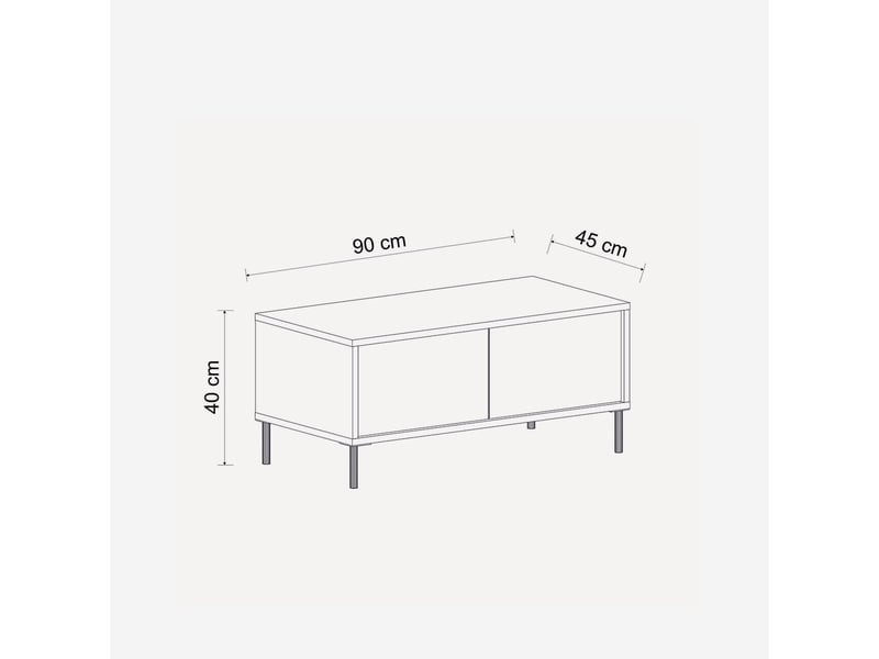  Table basse de salon avec rangement imaj  - Conforama D