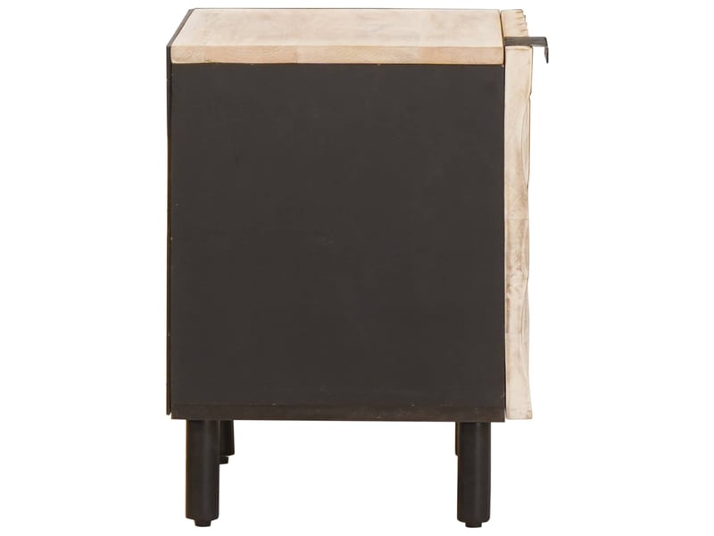  Table de chevet - cabinet de chevet - table de nuit 2 pc blanc 40 x 33 x 46 cm  - Conforama E