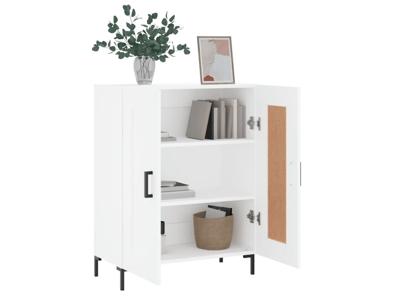 Buffet - bahut - meuble de rangement blanc 69,5x34x90 cm bois d'ingénierie  - Conforama D