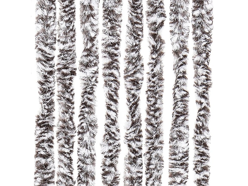  Rideau anti-mouches, moustiquaire marron et beige 100x200 cm chenille cf43559  - Conforama E
