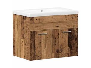 Armoire de salle de bain, cabinet de salle de bain bois ancien 60 x 38,5 x 46 cm cf65055
