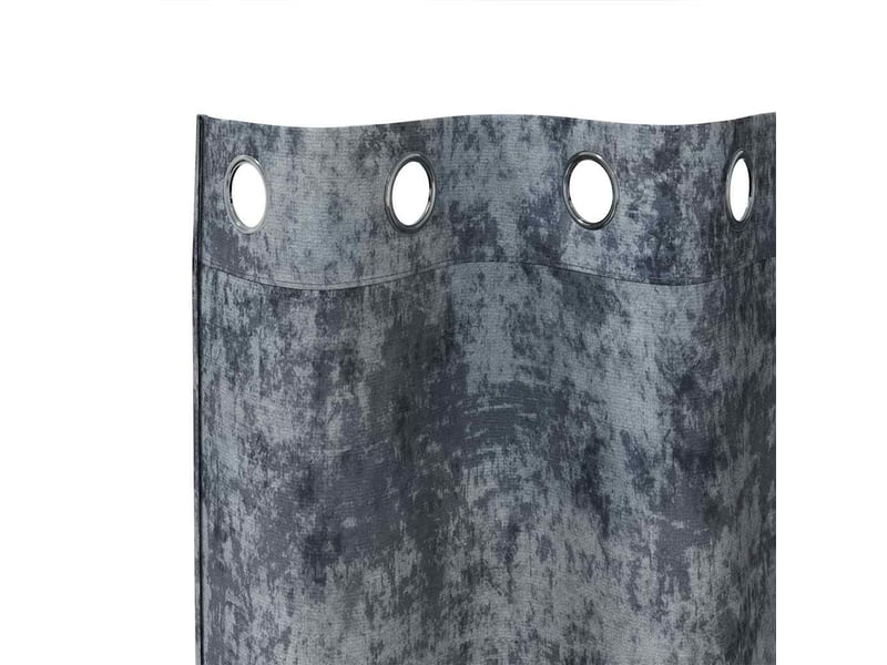Lot de 2 rideaux en velours, rideaux de fenêtre gris argenté 175 x 140 cm velours cf44216 - Conforama D