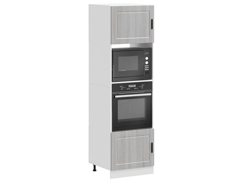  Meuble de rangement, armoires de four porto sonoma gris bois d'ingénierie  - Conforama B