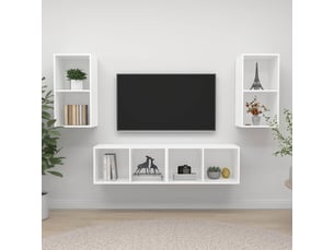 Meuble tv coloris blanc  <strong></strong>  <strong></strong>
