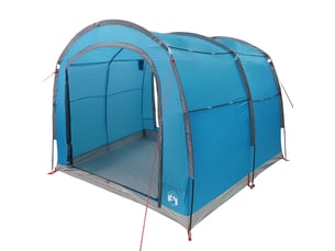 Tente de camping, tente bleu 268x240x191 cm polyester imperméable