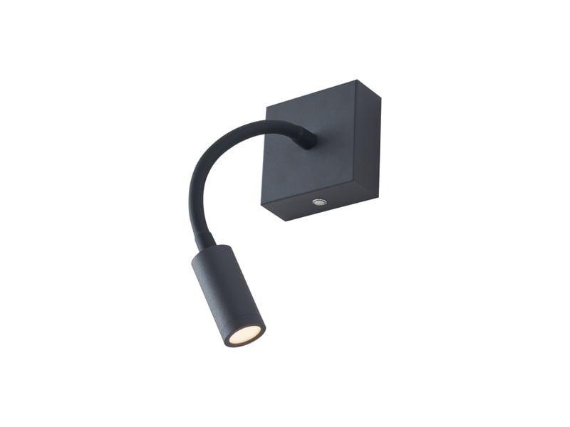  Applique murale moderne noire avec led rechargeable et dimmable - harper  - Conforama E