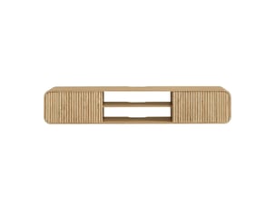 Meuble tv coloris naturel 160 cm <strong>VIVRYN</strong> <strong></strong>