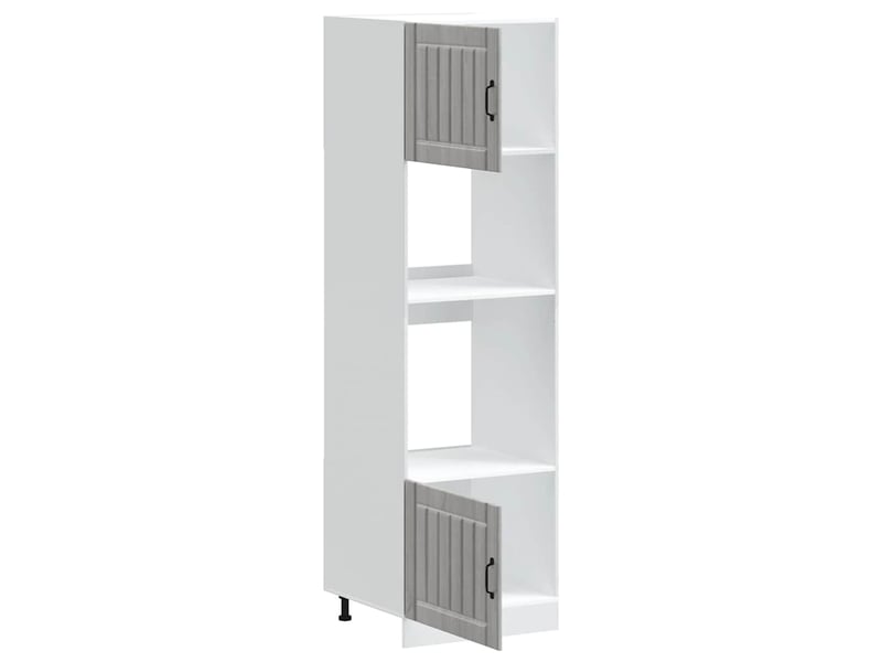  Meuble de rangement, armoires de four kalmar sonoma gris bois d'ingénierie  - Conforama E