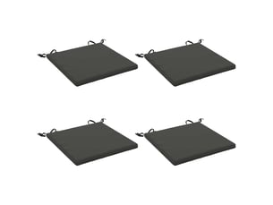 Lot de 4 coussins de siège, coussins d'assise soest 100 % polyester cf60252