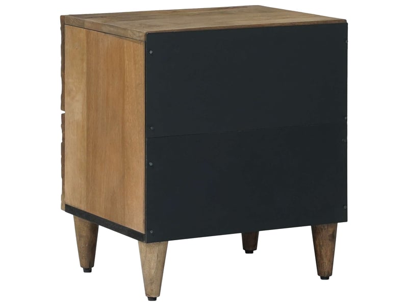  Table de chevet - cabinet de chevet - table de nuit 2 pc marron 40 x 33,5 x 46 cm  - Conforama E