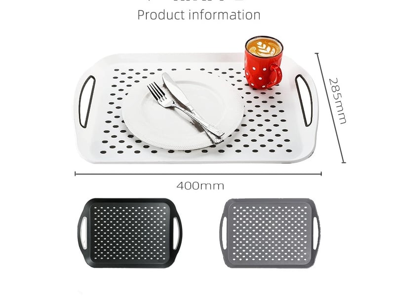  Plateau de service rectangulaire pour thé, repas tv, plateau cuisine  - Conforama B