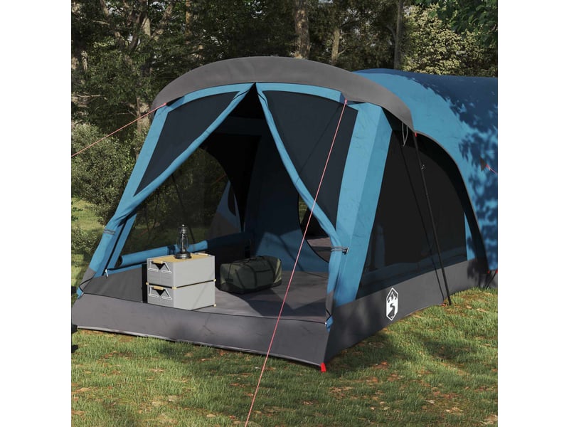 Tente de camping, tente familiale 14 personne bleu - Conforama C