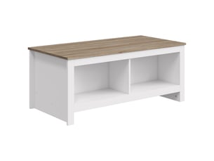 Table basse rectangulaire coloris bicolore <strong></strong> <strong></strong> - 55 cmx110 cm