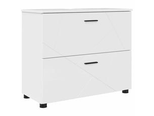 Cabinet de salle de bain, armoire salle de bain blanc brillant 76,5 x 35 x 64 cm cf65253