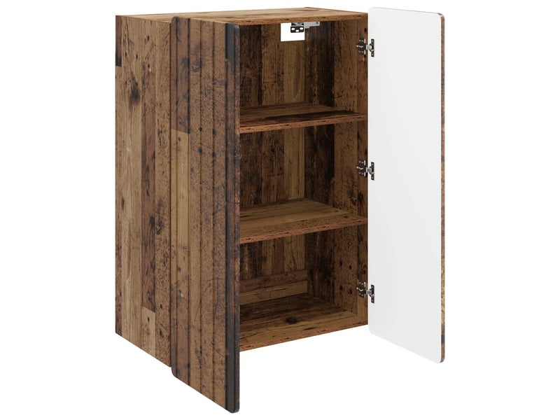  Armoire murale salon, meuble de rangement bois ancien 66 x 34,5 x 92 cm bois d'ingénierie  - Conforama C