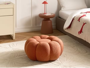 Pouf / repose pied <strong>BELIANI</strong> <strong></strong> marron