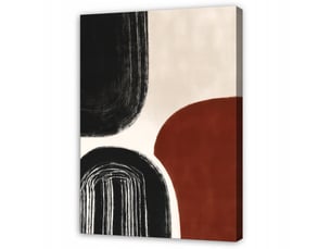 Tableau décoration murale impression sur toile abstrait géométrique beige - 40x60 cm - tableau décoration murale chambre et salon
