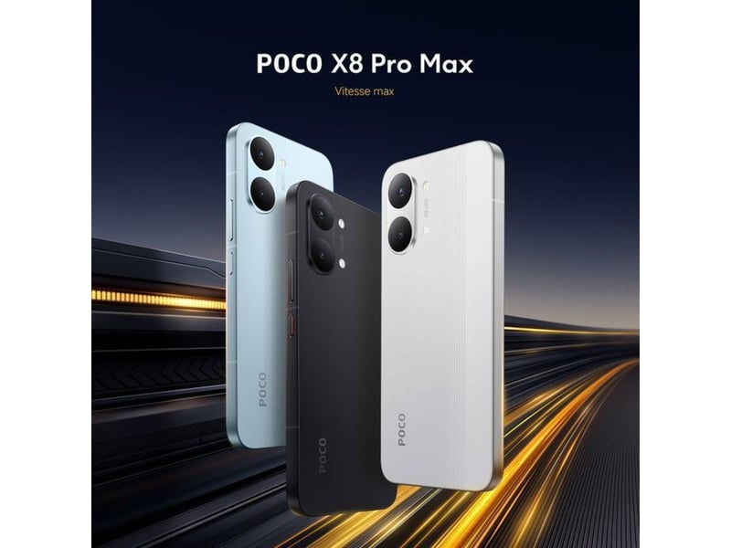  Smartphone poco x8 pro max 5g 12 go 512 go blanc 6,83 amoled 120 hz dimensity 9500s 421705_AACPO27822_6_DROPFR - Conforama B