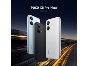 Smartphone poco x8 pro max 5g 12 go 512 go blanc 6,83 amoled 120 hz dimensity 9500s