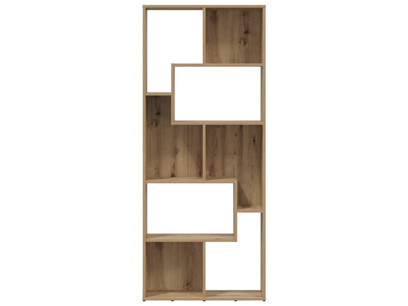  Bibliothèque, armoire à livres artisan chêne 67x24x161 cm bois d'ingénierie  - Conforama E