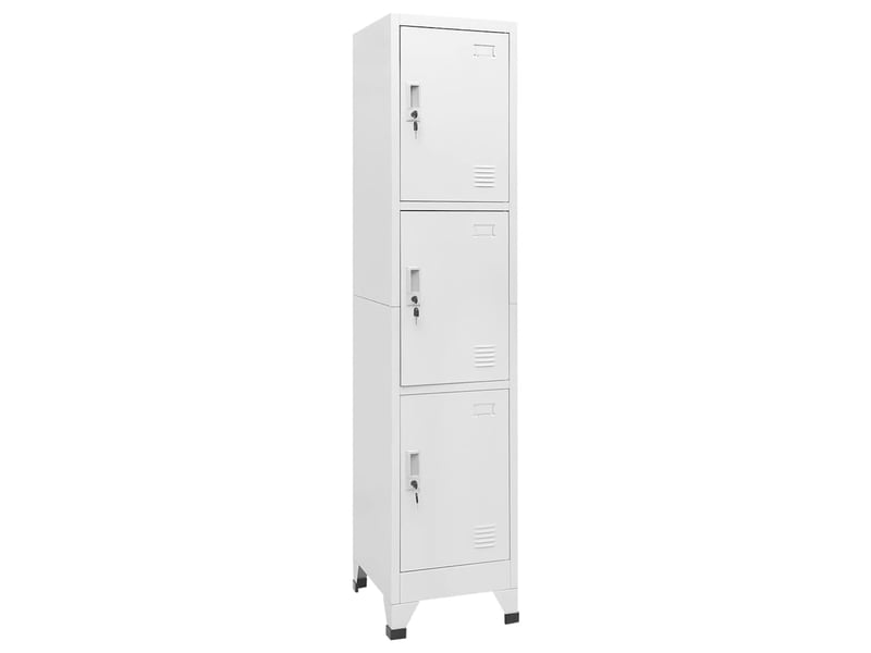  Armoire à casier, rangement de bureau avec 3 compartiments 38x45x180 cm  - Conforama B
