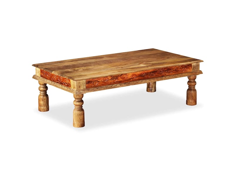 Table basse - table de salon - table à thé bois et de manguier 110x60x38 cm  - Conforama C