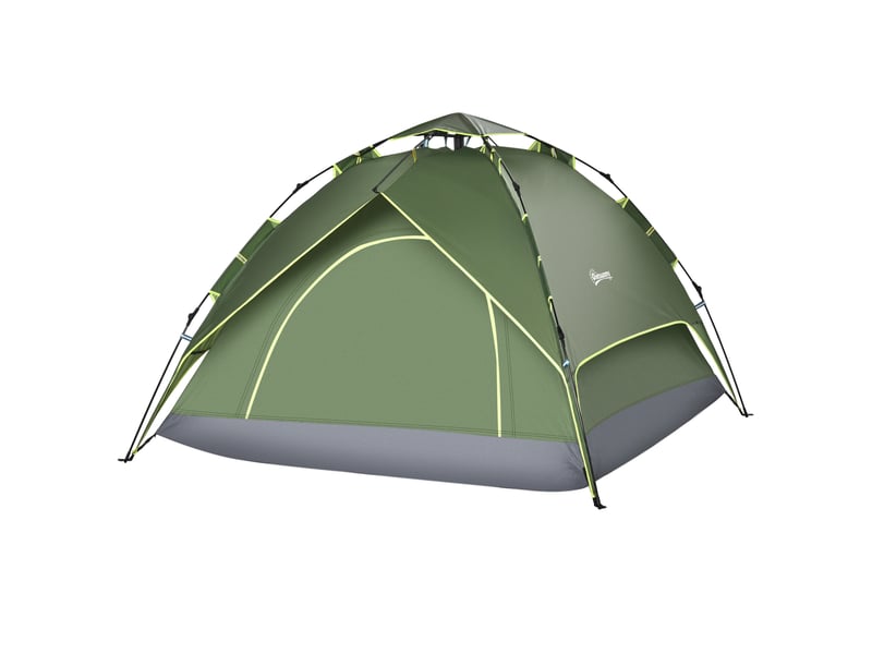 Tente dôme légère 3 pers., entrée, sac, tapis sol, imperméable 1000 mm, campingrandonnéejardin.  - Conforama B