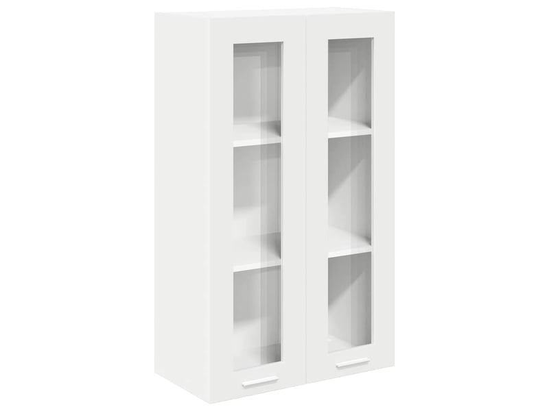 Meuble de rangement cuisine, armoire suspendue blanc 60x31x100cm bois d'ingénierie shl5908 - Conforama A